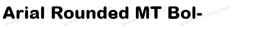 Arial Rounded MT Bol字体转换